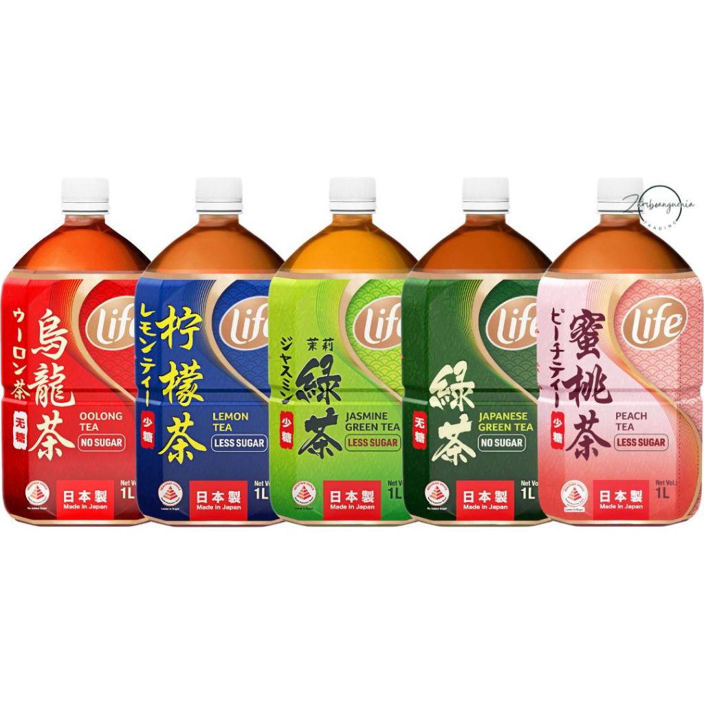 LIFE Tea Bottle Drink (Lemon Tea | Oolong Tea | Japanese Tea | Jasmine ...