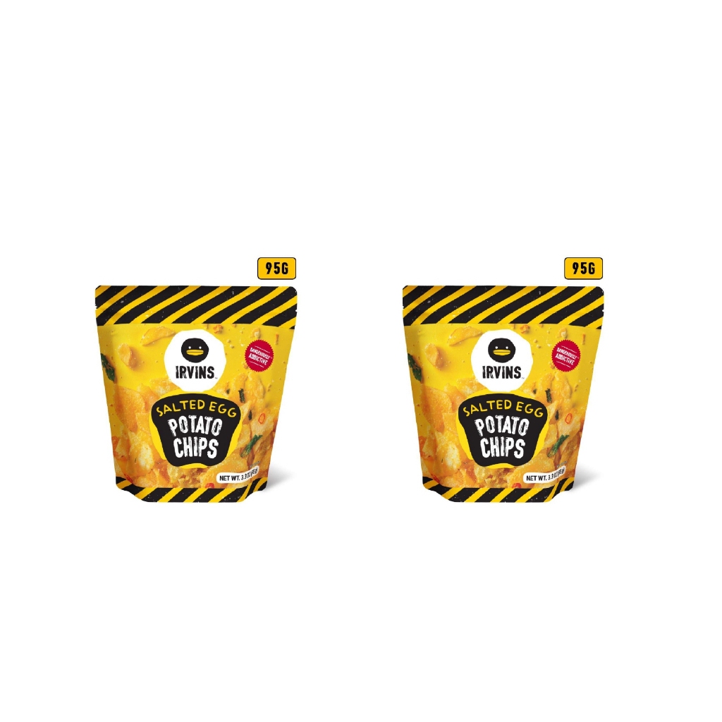 [Bundle Of 2] IRVINS Salted Egg Potato Chips 95G | Shopee Singapore