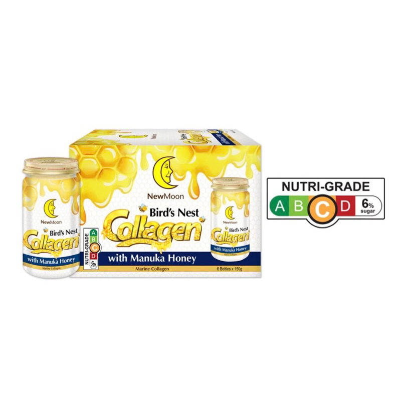 New Moon Birds Nest Collagen with Manuka Honey 6 bottles x 150g *Halal