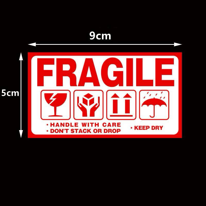 SG Ready Stock fast delivery 9*5cm Fragile Sticker Label Warning ...