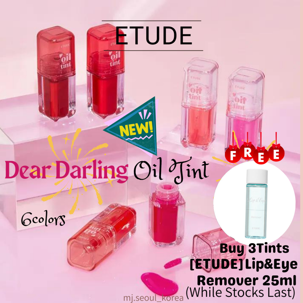 SET] Dear Darling Oil Tint Full Set 6 Colors (+Free Gift)