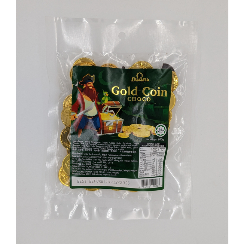 Daiana Gold Coin Choco 200g | Shopee Singapore