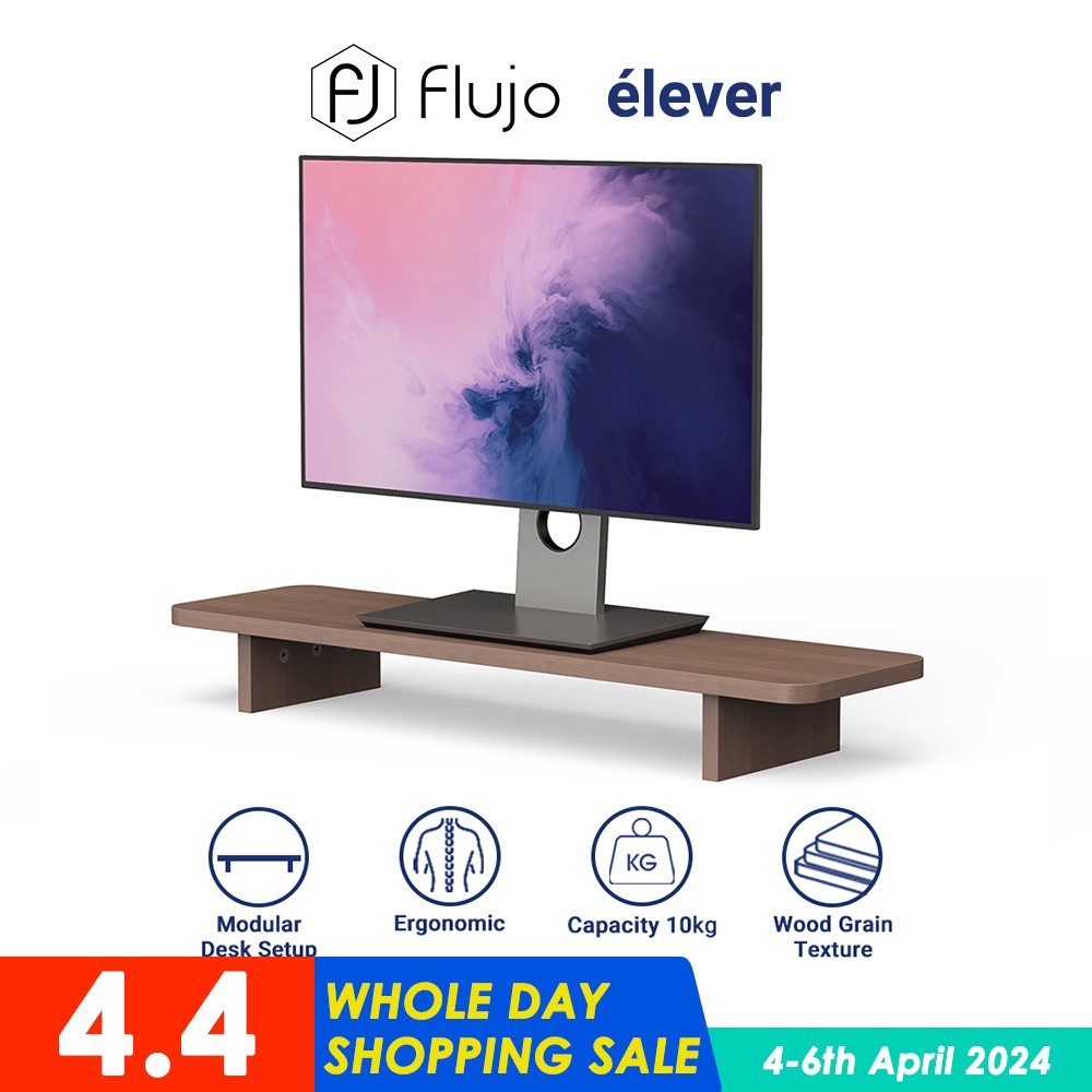 Flujo Monitor Stand Wood Monitor Riser Improve Ergonomic Posture ...