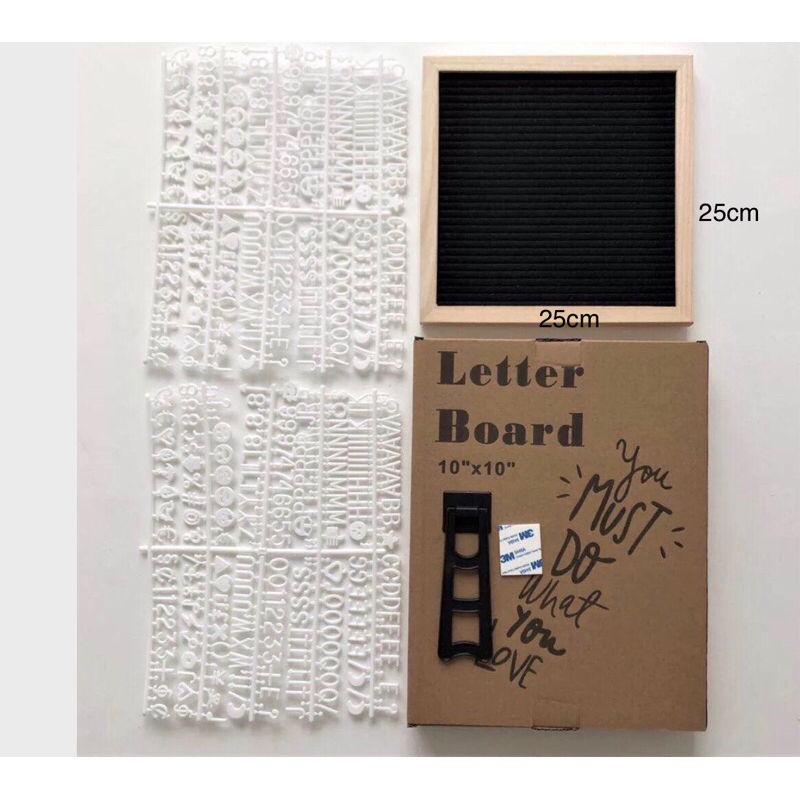 Gavigain Filz Letter Board 25x25cm - Veränderbare Nachrichtentafel