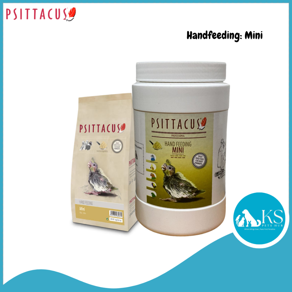 Psittacus Mini Hand Feeding Formula 350g/510g Parrot Bird Food Feed ...