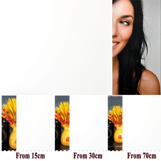 Window Film 50cm x 100cm/200cm/300cm/500cm~~1000cm Milky Frosted self ...