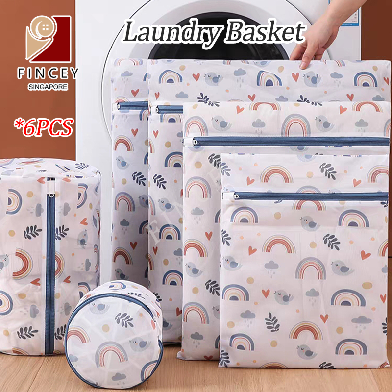 3 large mesh laundry bags 60x60 cm laundry basket and bra bag. Tops, socks,  underwear bras, travel bags, washing machines