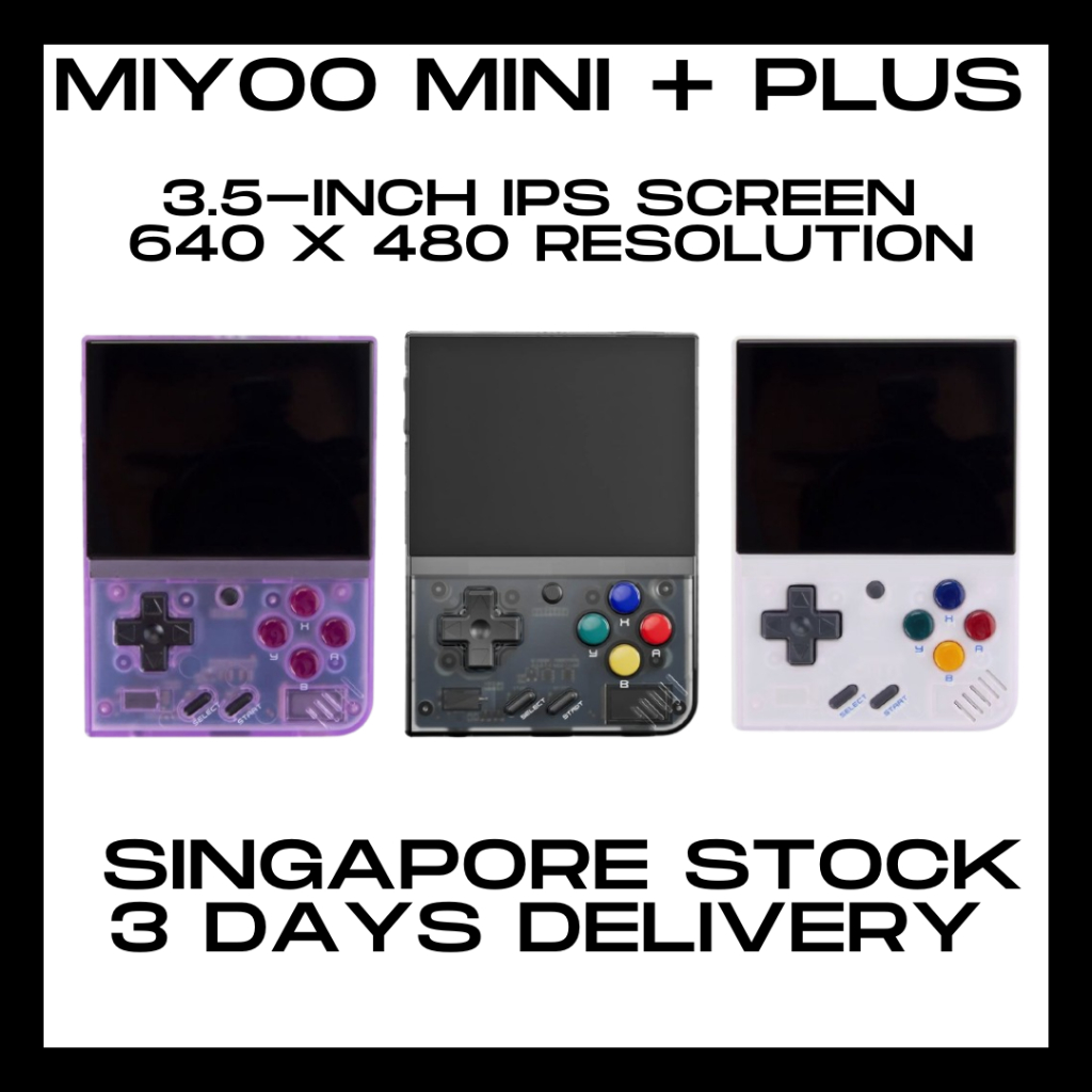 Miyoo Mini Plus + Retro Handheld Game Console | Shopee Singapore