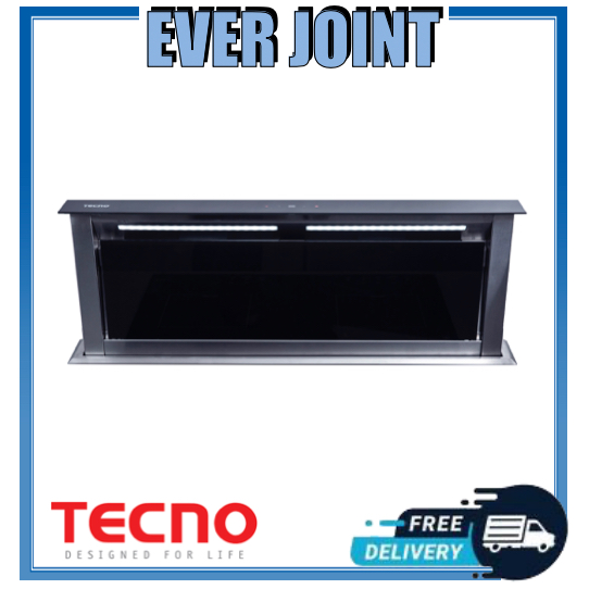 TECNO ISA3890 ISA 3890 [90CM] DOWNDRAFT COOKER HOOD (BLACK TEMPERED