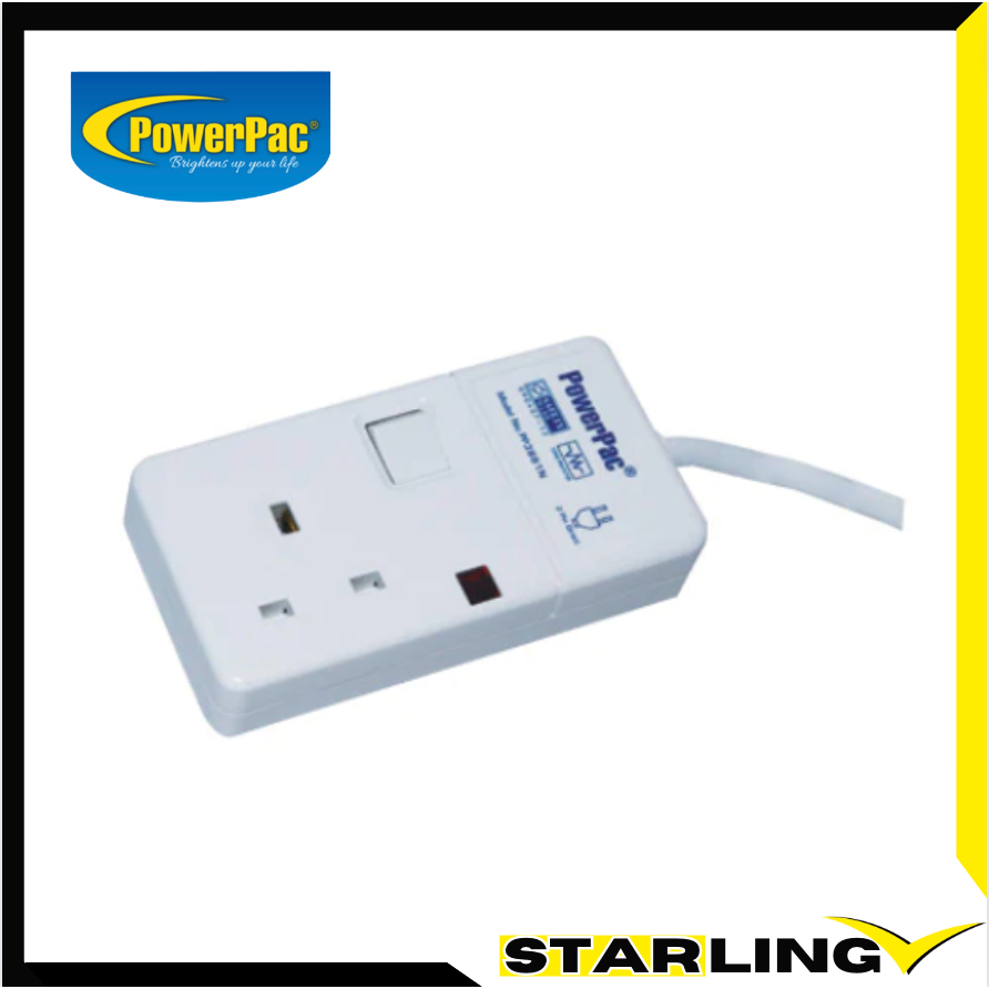 PowerPac Extension Cord 3M with 2-Pin Direct. (PP3881N) | Shopee Singapore