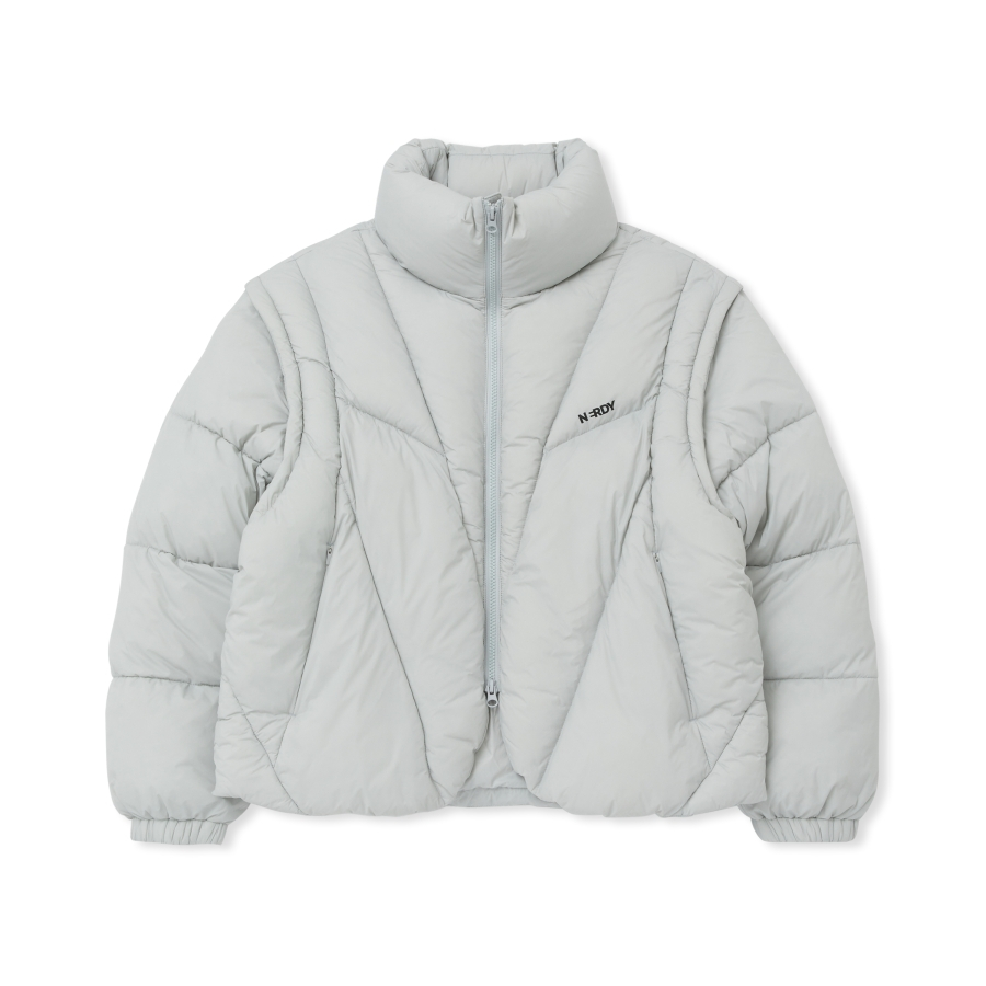 [ NERDY ]★韓国人気★FRAGMENT DETACHABLE PUFFER JACKET NERDY X Seventeen The 8] Korea Unisex Fragment 2 Way