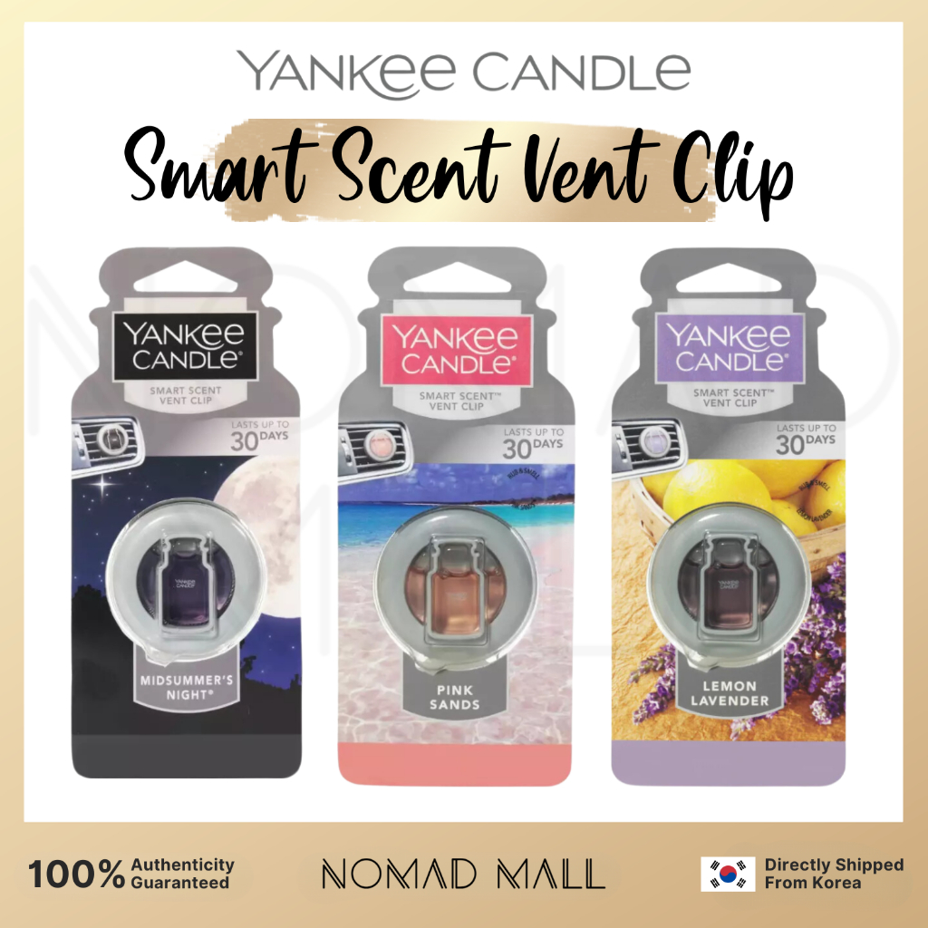 Yankee Candle] Smart Scent Vent Clip Car Jar Air Freshener
