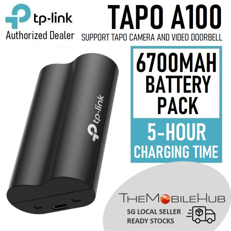 TP-Link Tapo A100 6700mAh Battery Pack Rechargeable Compatible with ...