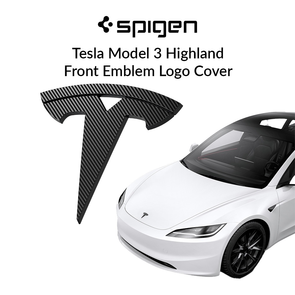 Cover Adesiva Per Emblema Anteriore Tesla Model 3 Highland 2024 - Nero - Protezione E Stile - Foto 6