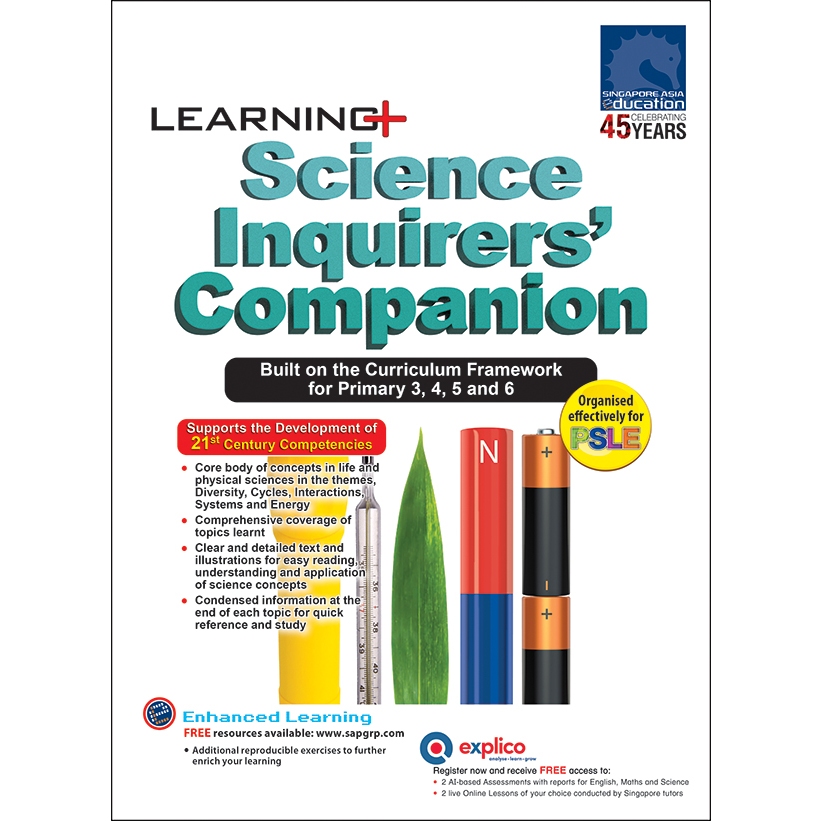 LEARNING+ Science Inquirers' Companion for P3 - P6 | Guide | Primary ...