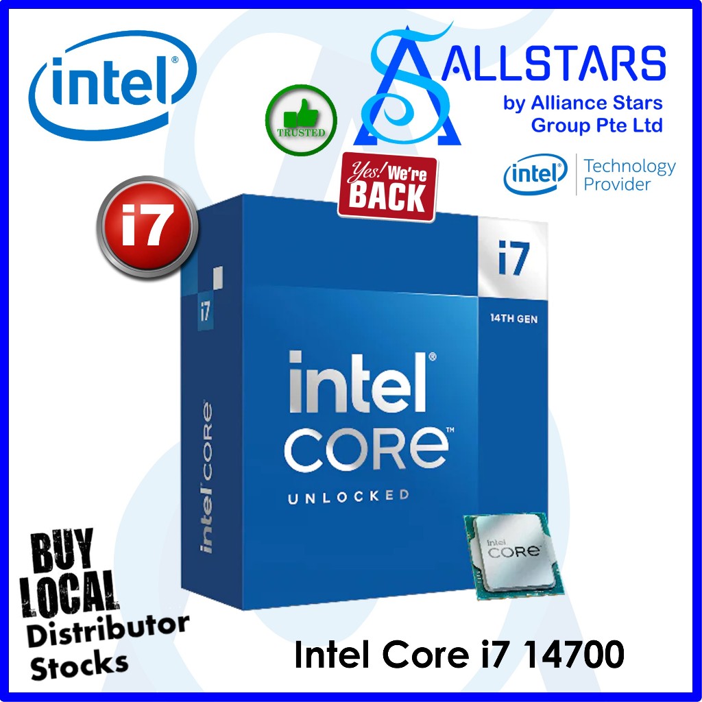 (ALLSTARS) Intel Core i7 14700 14Gen LGA1700 Box Processor (P-Core: 8 ...