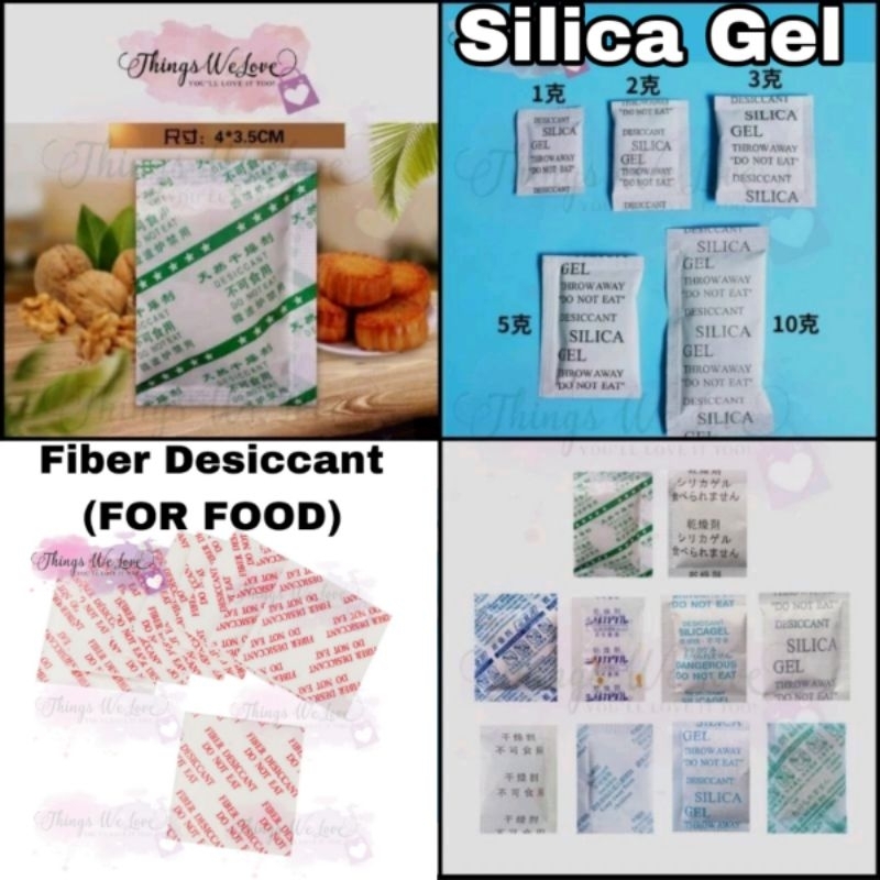 [SG][FREESHIP] 1/2/3/5g Silica Gel Fiber Food Desiccant Dehumidifier
