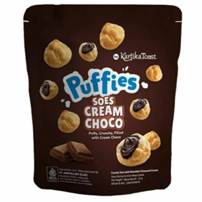 PUFFIES || CHOCOLATE || CRISPY CREAM PUFF | Shopee Singapore
