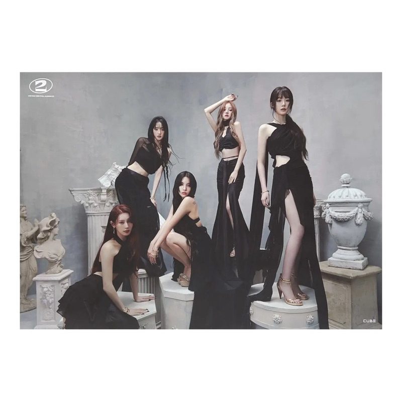 Gidle Official Poster I Feel / 2 Rolled (g)i-dle | Shopee Singapore