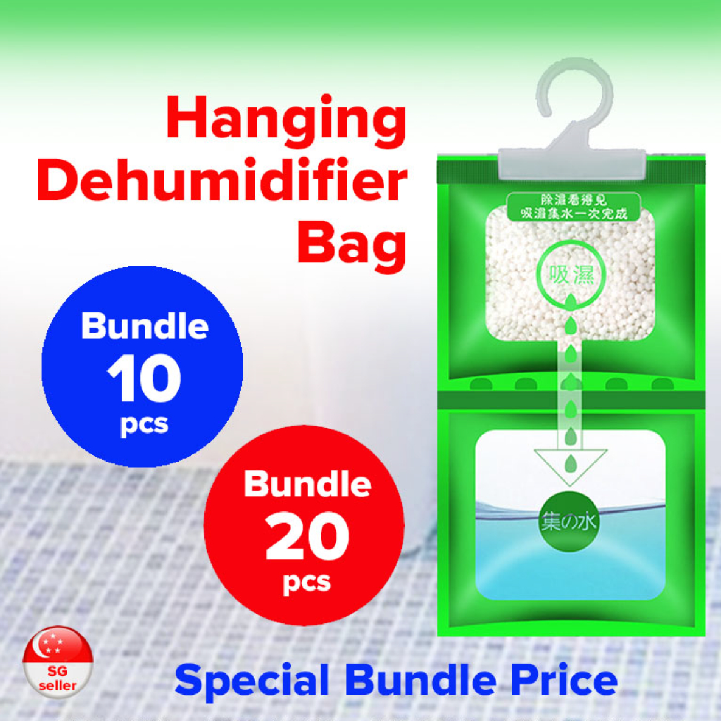 [SG Seller] 10/20Pack Desiccant Moisture Absorbers Bag / Hanging
