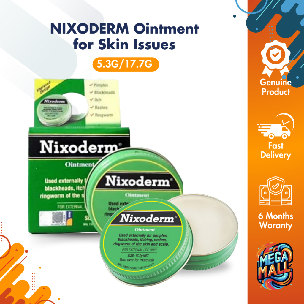 NIXODERM Ointment for Skin Issues 5.3g/17.7g Sizes Effective Skin ...