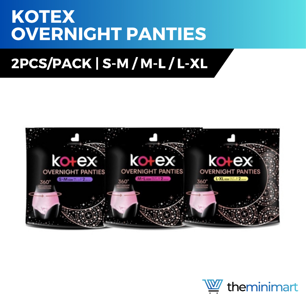 Buy Kotex Overnight Period Panties, M/L, 10 pcs Online at Best