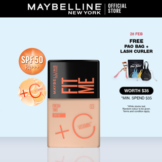 MAYBELLINE, Fit Me Fresh Tint SPF 50/PA+++ 30ML with Vitamin C in Shade 05  30ml