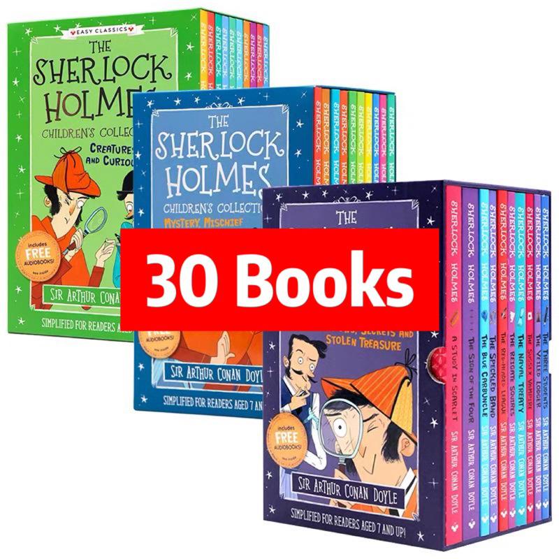 [SG STOCKS] The Sherlock Holmes Children's Collection Story Books Set Christmas Present Kids ...