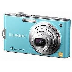 Panasonic Digital Camera Lumix Floral Blue DMC-FX66-A[Direct from