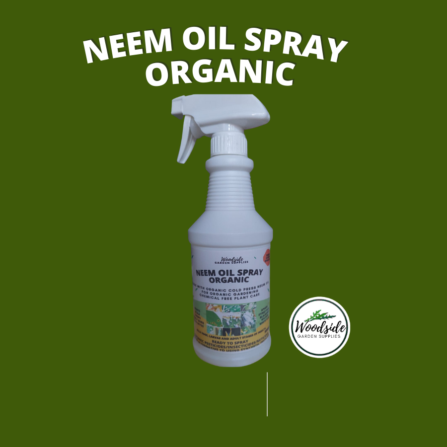 Organic Neem Oil Spray 500ml Controls black spot,powdery mildew,rust