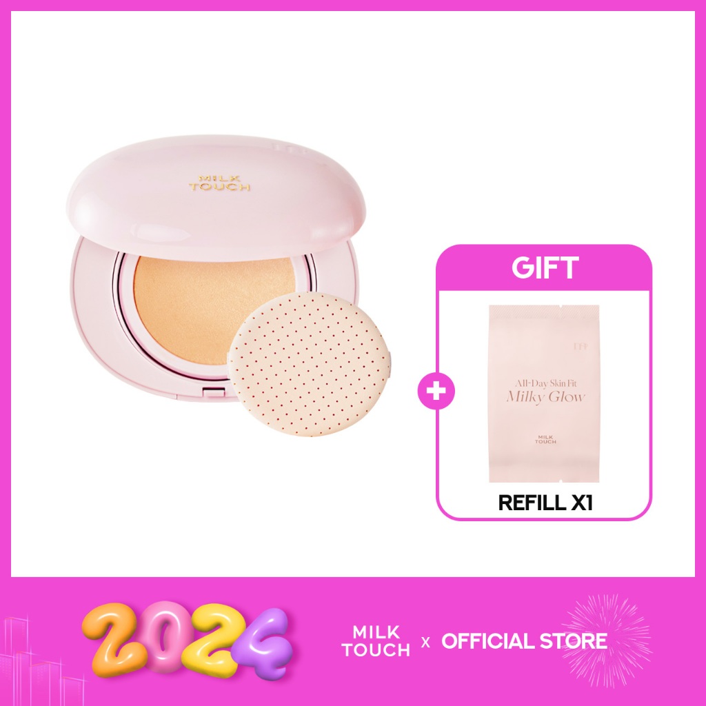  milk touch cushion refill free all day skin fit milkyglow cushion