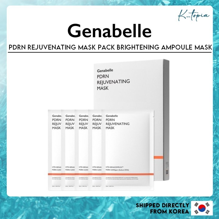 [GENABELLE] Genabelle PDRN Rejuvenating Mask Pack Brightening Ampoule ...