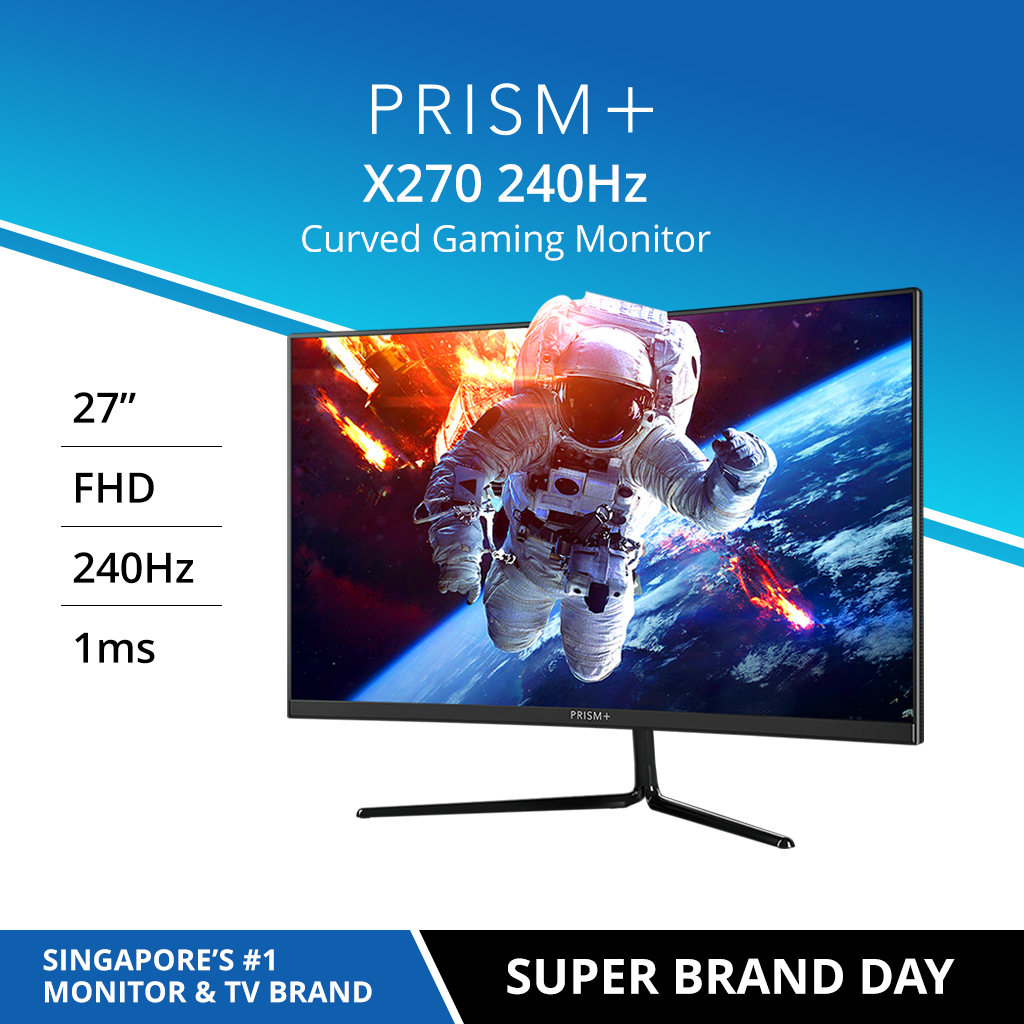 PRISM+ X270 240Hz - 27 inch Curved Gaming Monitor