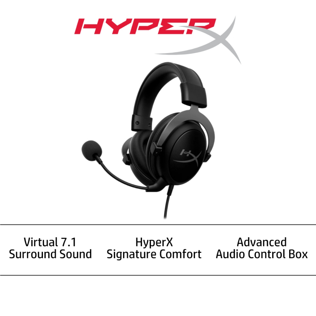 HyperX Cloud II - Gaming Headset (Black-Gunmetal)