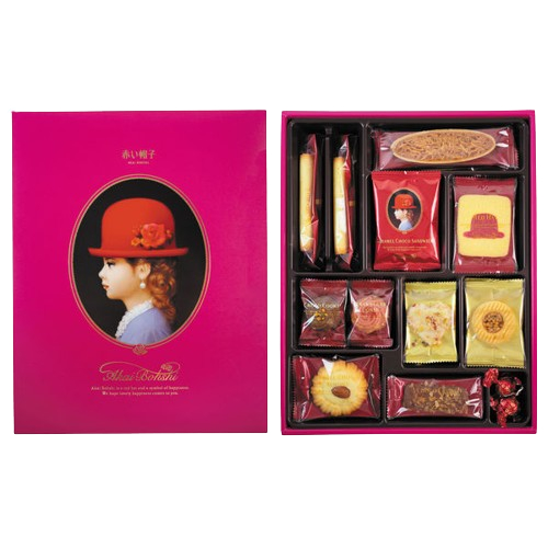 AKAI BOHSHI /Japanese Most Popular Cookies / PINK, BLUE, RED