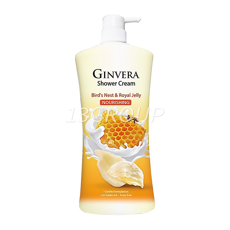 Ginvera Body Wash Natural Bath Shower Foam Aloe Vera Antibacterial