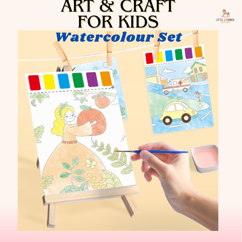 Art and Craft for Kids Watercolour Set Colouring Set Coloring Book for ...