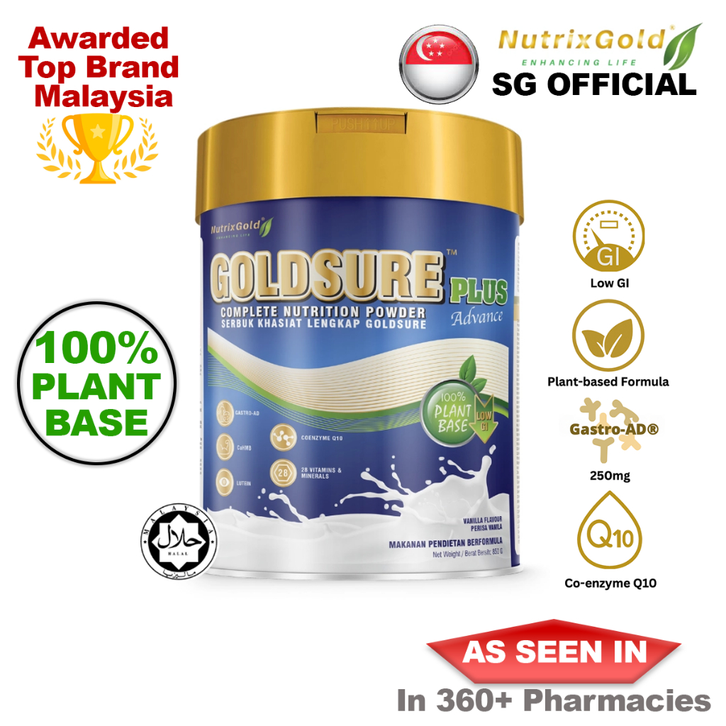 NutrixGold GoldSure Plus Advance 850G (Plant-Based) COMPLETE NUTRITION ...