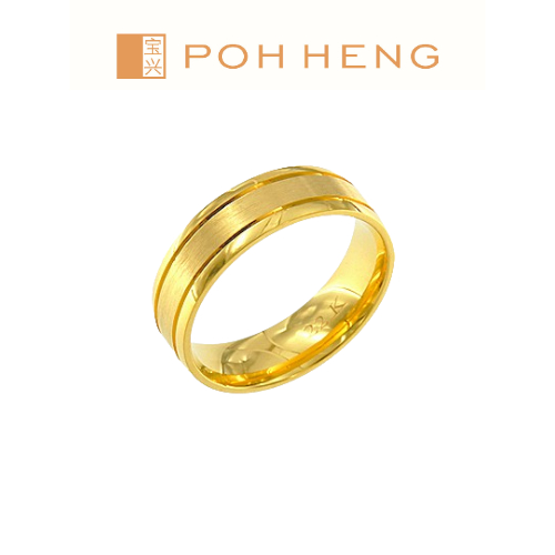 Poh Heng Jewellery 22K Adore Band in Yellow Gold [Price By Weight ...