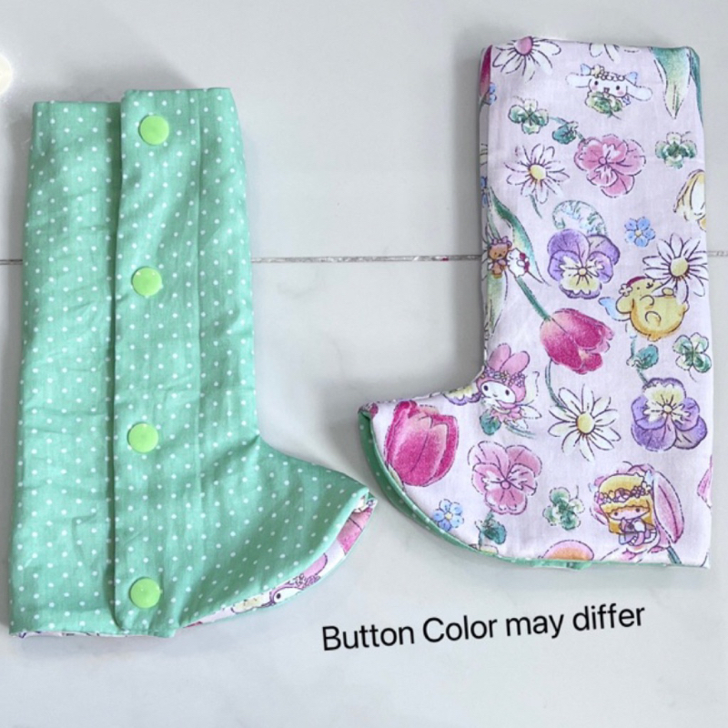 Cotton drool bib Minky Corner drool pad teething Pads Reversible for