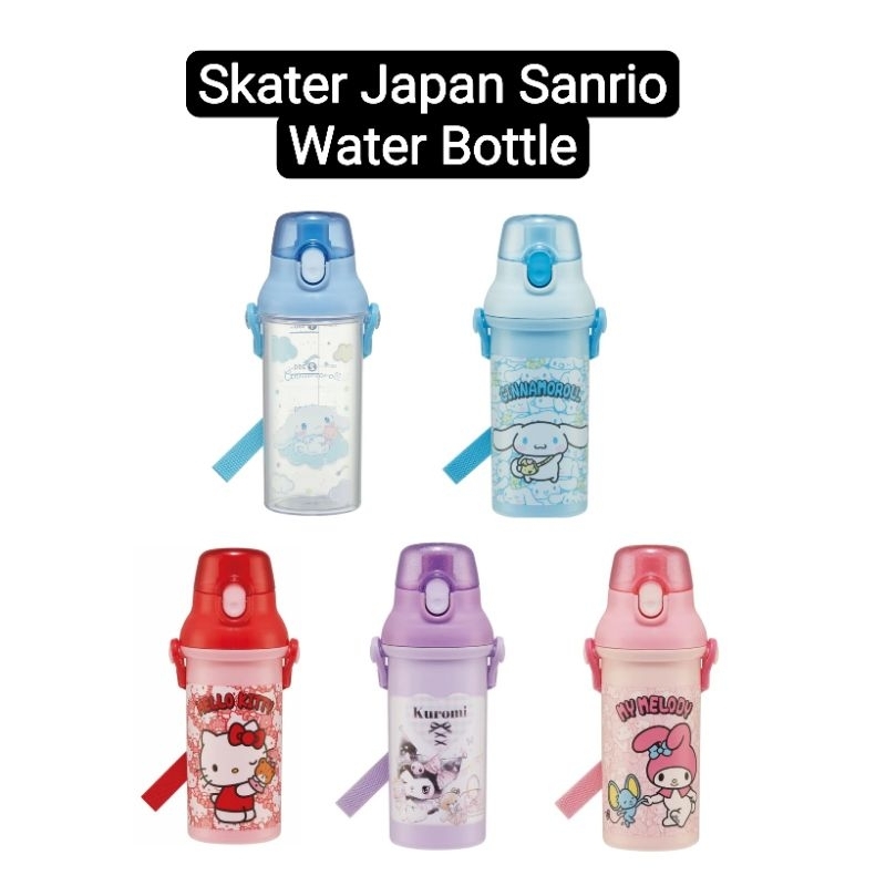 [Made in Japan] Skater Water Bottle 480ml Sanrio / Cinnamoroll / Hello ...