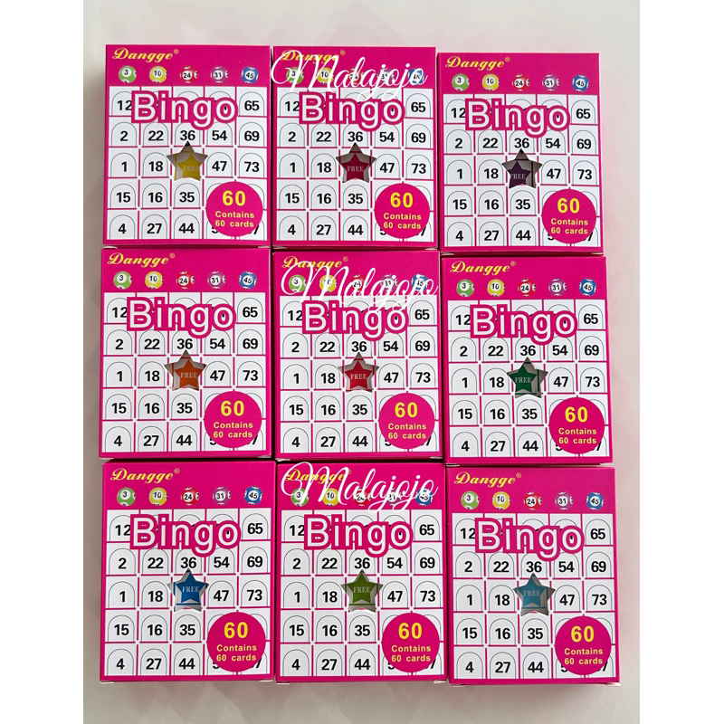 Bingo cards Shopee Singapore