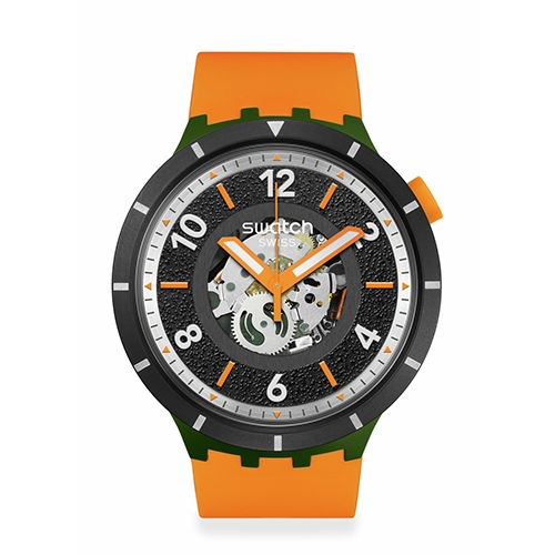 Swatch watch orange sale