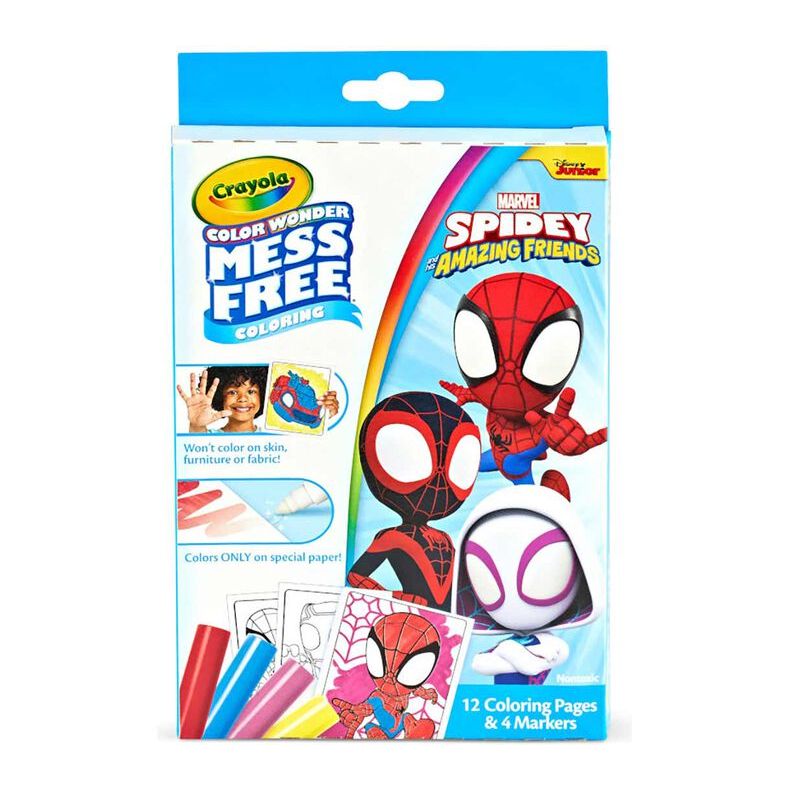 Crayola MINI Color Wonder Mess Free Marvel Spidey Amazing Friends 75 ...