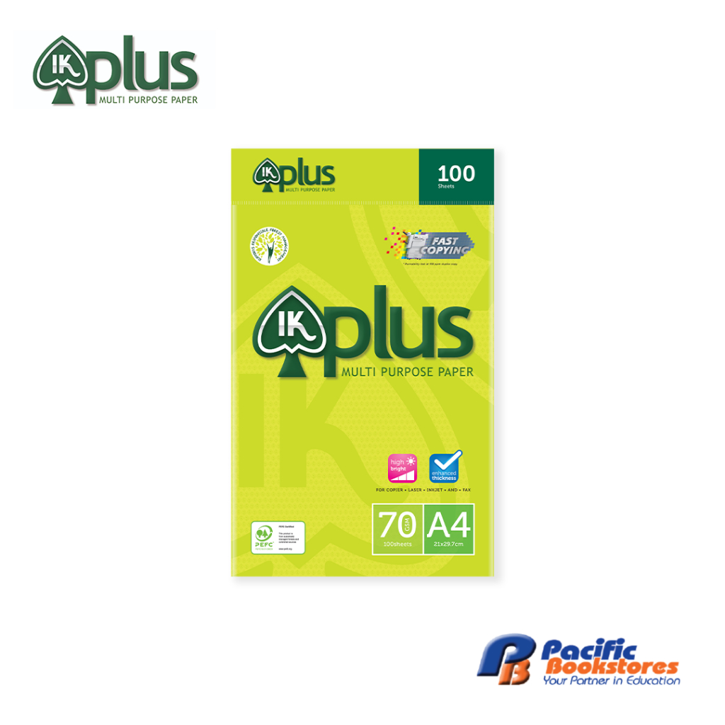 Ik Plus Copier Paper Student Pack 70gsm A4 (100sheets Per Pack 