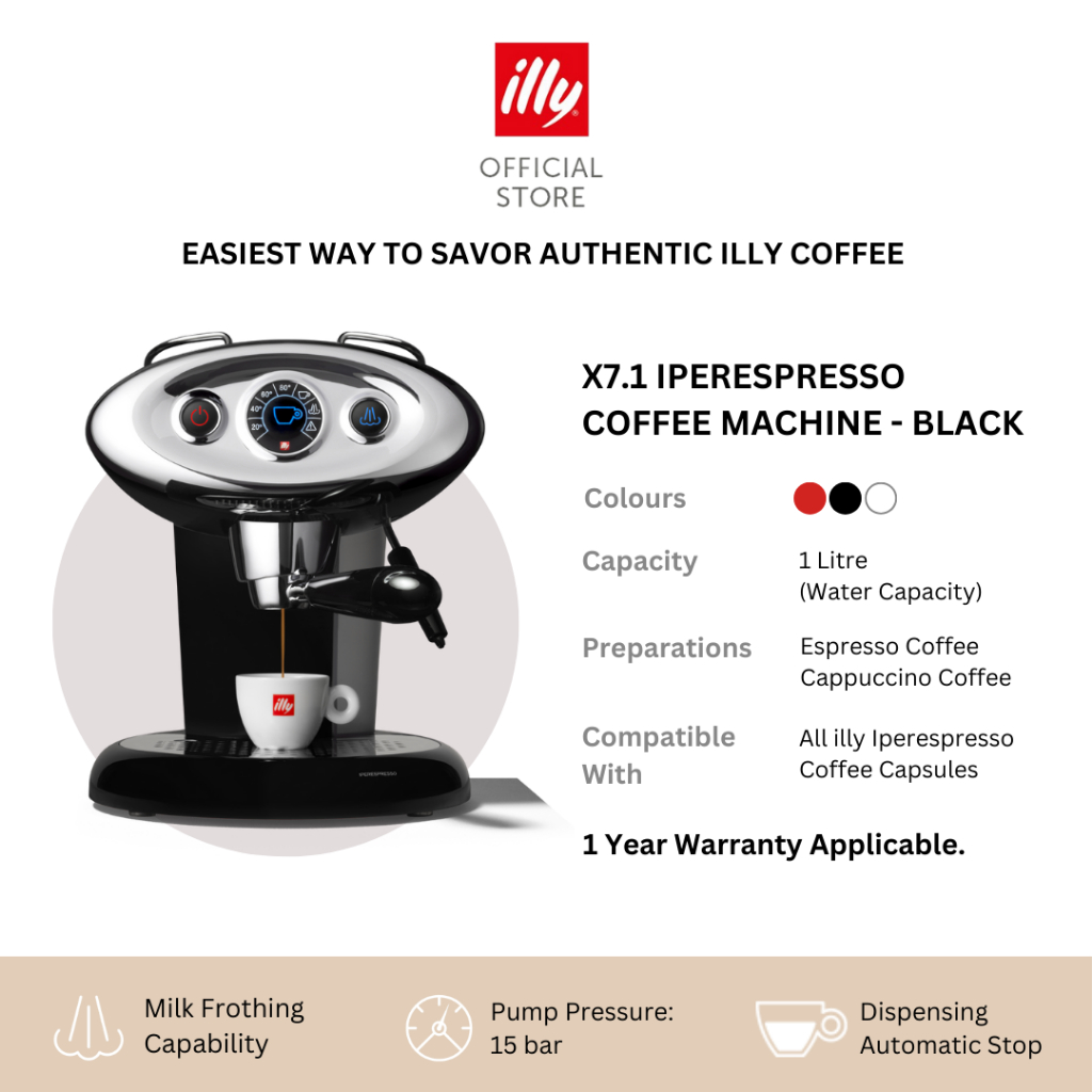 X7.1 iperEspresso Machine (Black/Red/White) Shopee Singapore