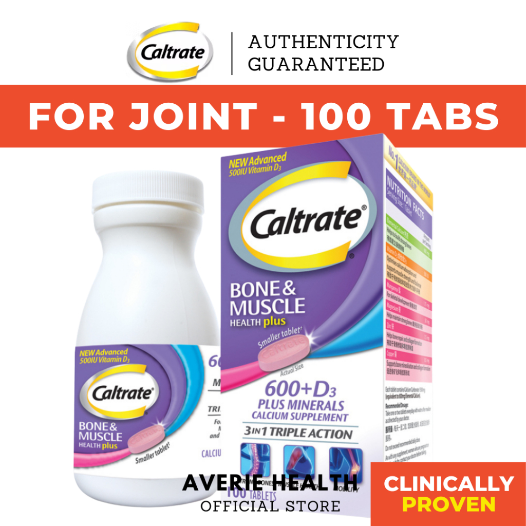 Caltrate Bone And Muscle Health Plus 500iu Tablet 100s Strong Bone