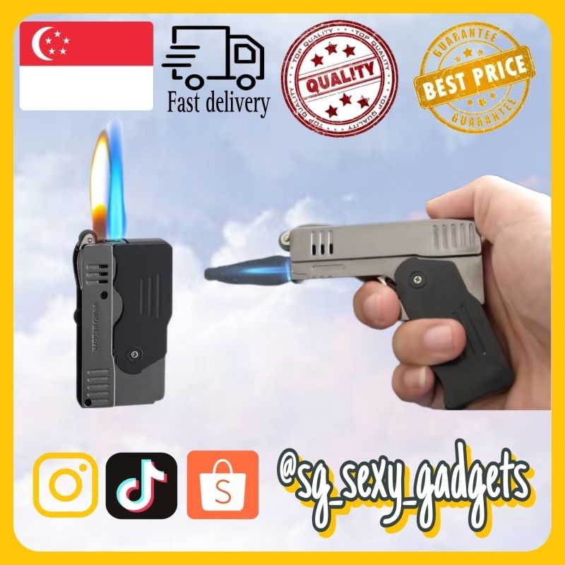 [LOCAL SELLER] Double Flame Lighter/Foldable Lighter/Convertible ...