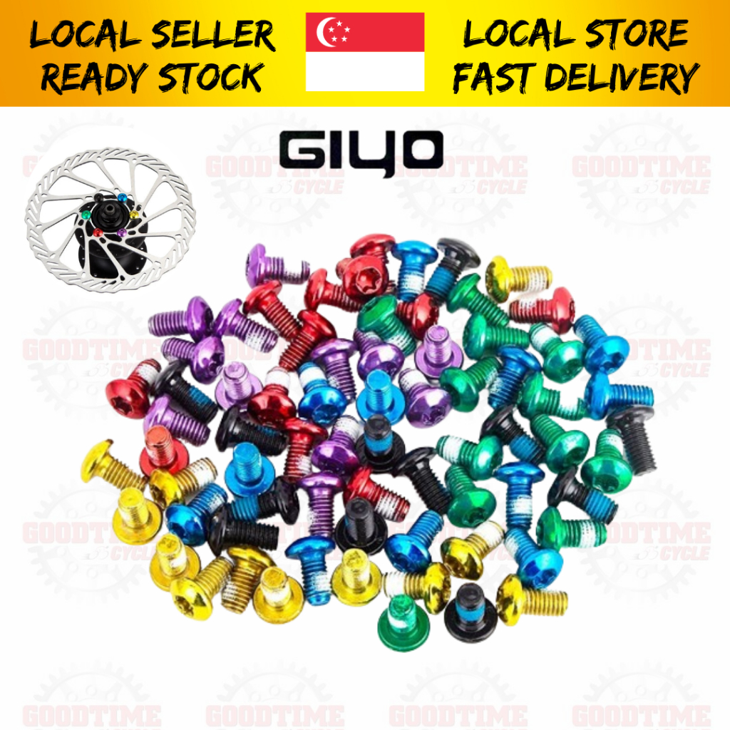 Giyo Titanium Alloy Rotor Screw Disc Rotor Screws Bicycle Bike | Shopee ...