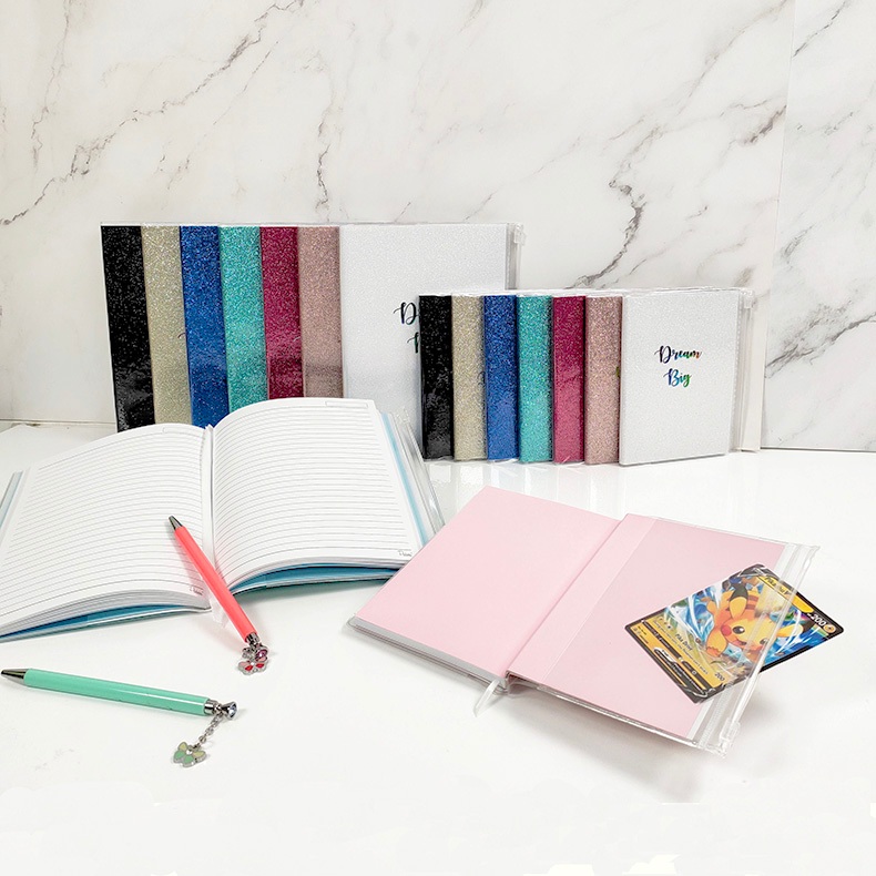 [SG Stock] PVC Glitter Cover Notebook | A5/A6 | Assorted Colours | 100 ...